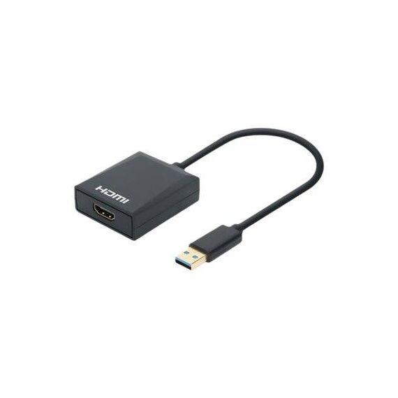 Manhattan USB-A to HDMI Cable, 1080p@60Hz, Converts USB  | 153690