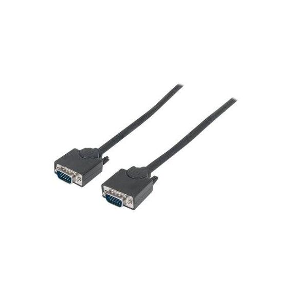 Manhattan VGA Monitor Cable, 1.8m, Black, Male to Male,  | 311731
