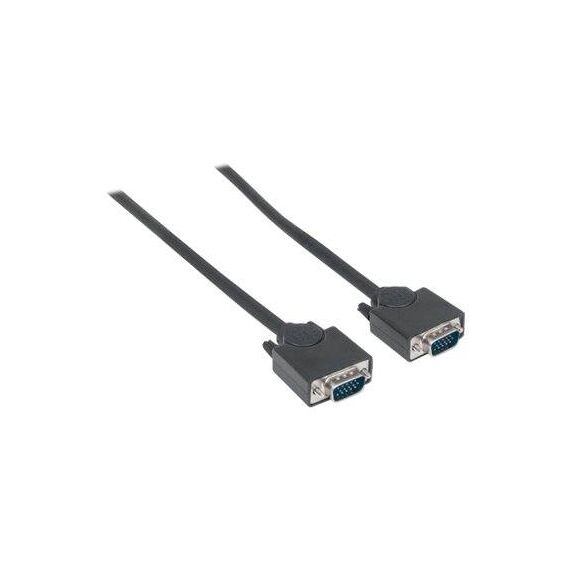 Manhattan VGA Monitor Cable, 1.8m, Black, Male to Male,  | 311731