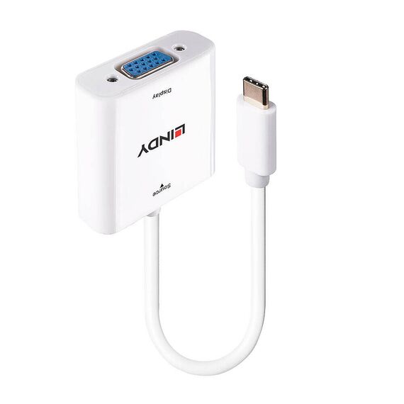 Lindy - Adapter - 24 pin USB-C (M) to HD-15 (VGA) (M) scr | 43355