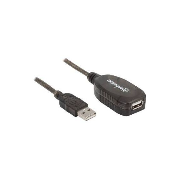 Manhattan USB-A to USB-A Extension Cable, 20m, Male to F | 150958