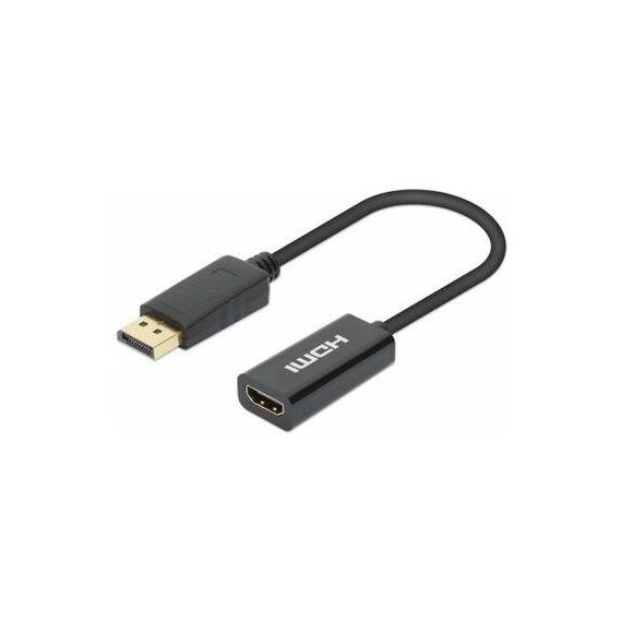 Manhattan DisplayPort 1.2 to HDMI Active Adapter, 4K@60H | 153713