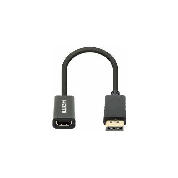 Manhattan DisplayPort 1.2 to HDMI Active Adapter, 4K@60H | 153713