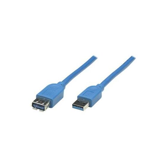 Manhattan USB-A to USB-A Extension Cable, 2m, Male to Fe | 322379