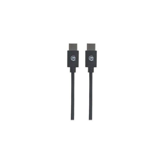 Manhattan USB-C to USB-C Cable, 50cm, Male to Male, Blac | 354868