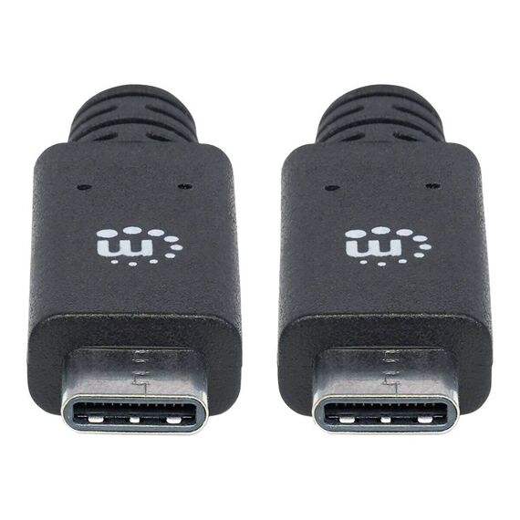 Manhattan USB-C to USB-C Cable, 1m, Male to Male, Black, | 355223