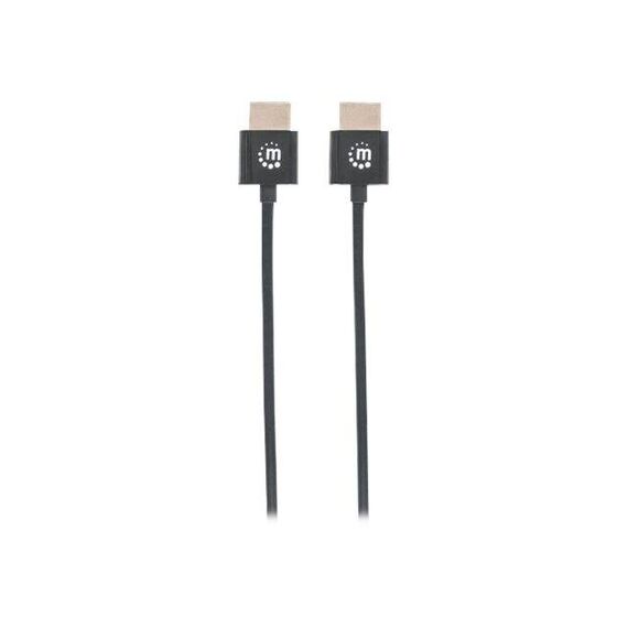 Manhattan HDMI Cable with Ethernet (Ultra Thin), 4K@60Hz | 394406
