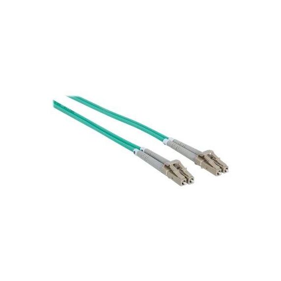 Intellinet Fibre Optic Patch Cable, OM3, LC/LC, 2m, Aqua | 750134