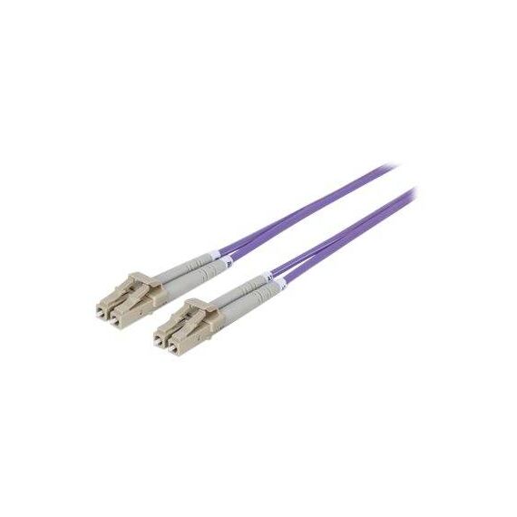 Intellinet Fibre Optic Patch Cable, OM4, LC/LC, 3m, Viol | 751162