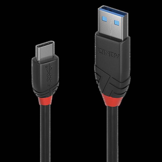 Lindy Black Line - USB cable - USB-C (M) to USB Type A (M | 36916