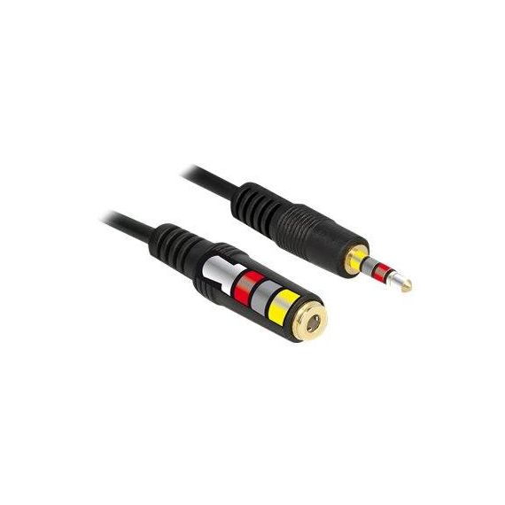 DeLOCK - Headset extension cable - 4-pole mini jack (M) t | 84668