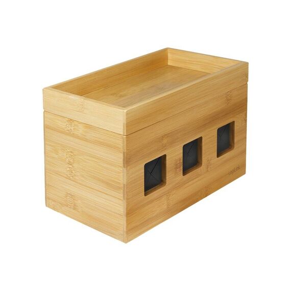LogiLink - Cable organiser - brown, bamboo | KAB0076