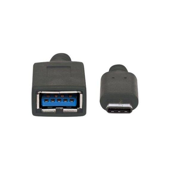 Manhattan USB-C to USB-A Cable, 15cm, Male to Female, Bl | 355285