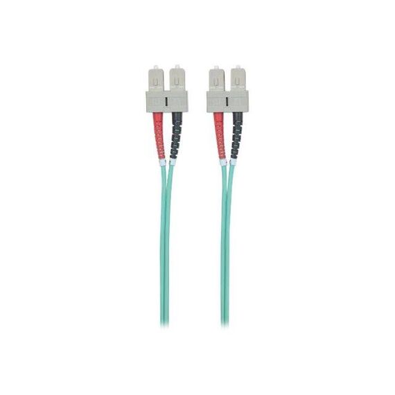 Intellinet Fibre Optic Patch Cable, OM3, SC/SC, 1m, Aqua | 751025