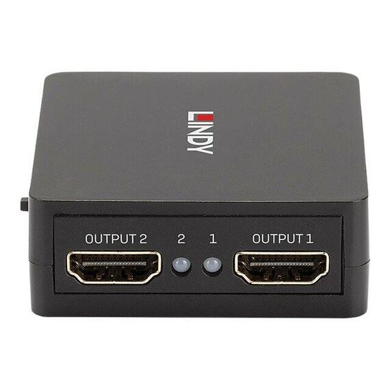 Lindy Compact 2 port HDMI 18G splitter - Video/audio spli | 38358