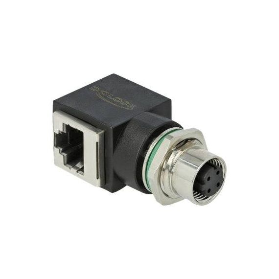 DeLOCK - Network adapter - 4 pin M12 (F) straight to RJ-4 | 66312