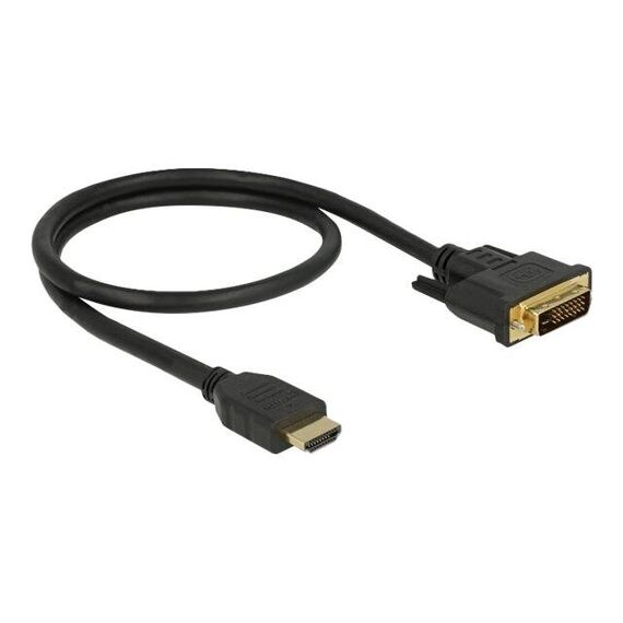 Delock - Adapter cable - HDMI male to DVI-D male - 50 cm  | 85651