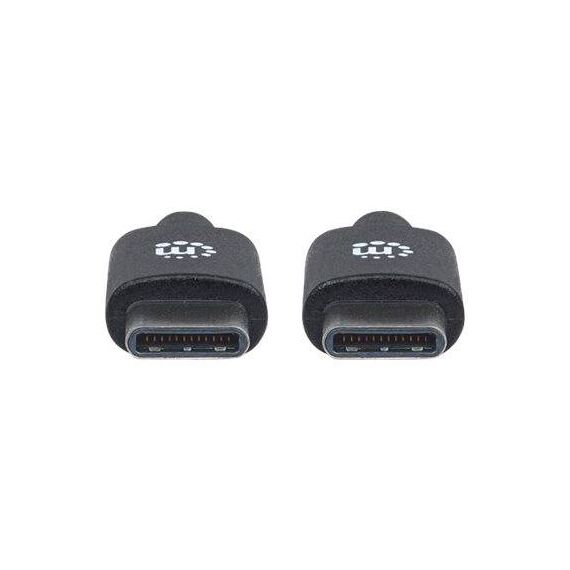Manhattan USB-C to USB-C Cable, 2m, Male to Male, Black, | 354875