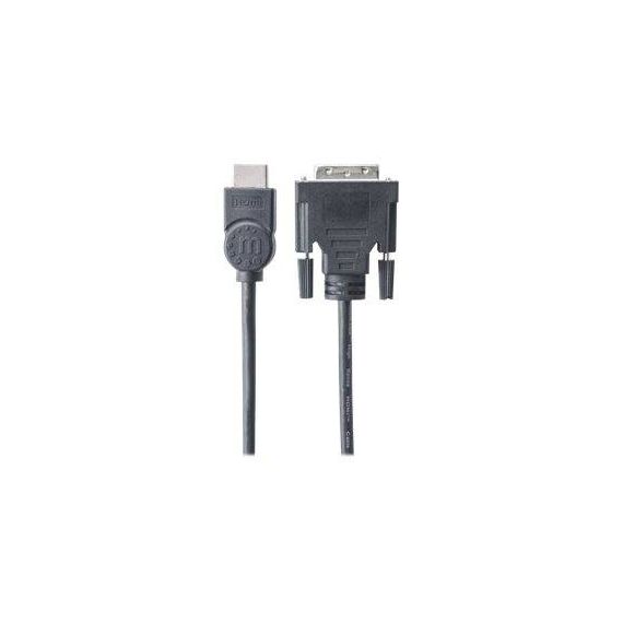 Manhattan HDMI to DVI-D 24+1 Cable, 1.8m, Male to Male,  | 372503