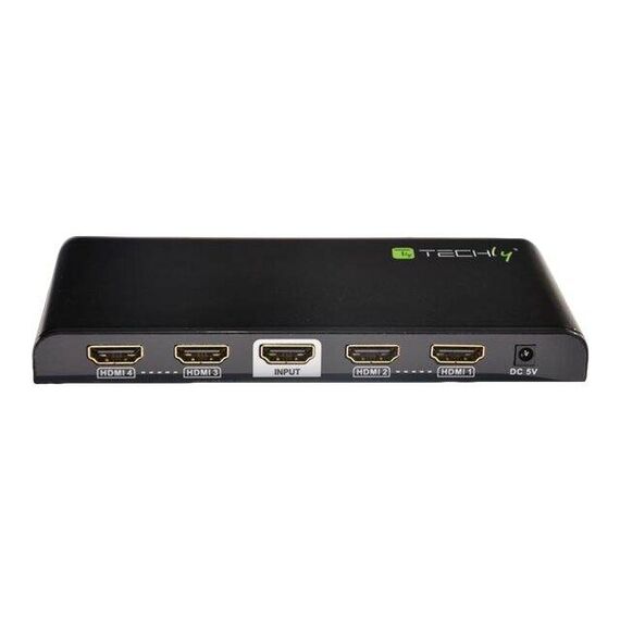 TECHly - Video/audio splitter - 4 x HDMI - desk | IDATA-HDMI2-4K4