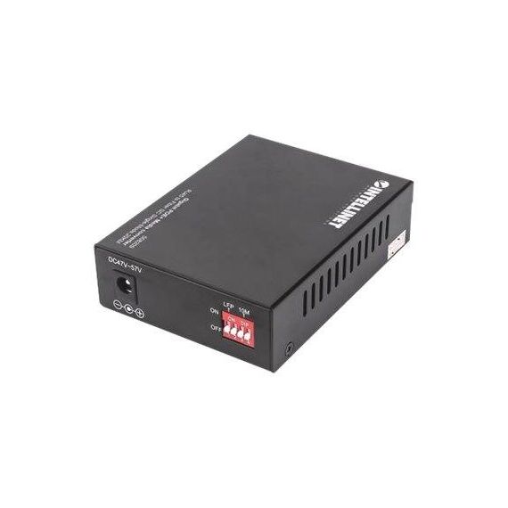 Intellinet Gigabit PoE+ Media Converter, 1000Base-T RJ45 | 508209