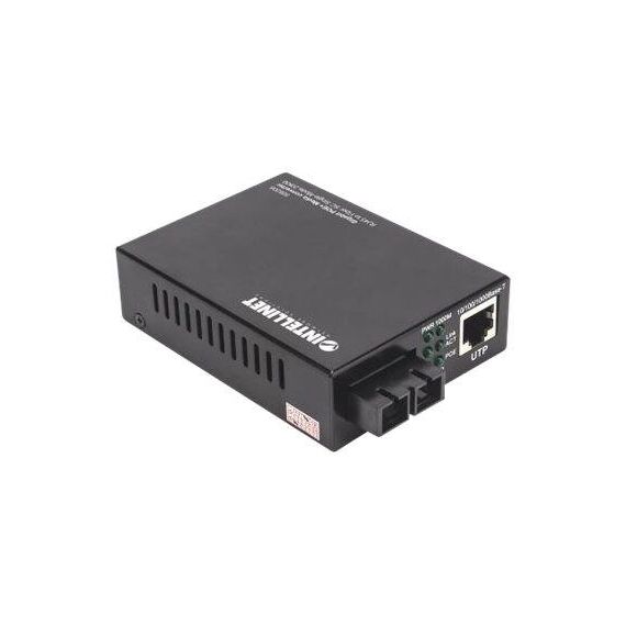 Intellinet Gigabit PoE+ Media Converter, 1000Base-T RJ45 | 508209
