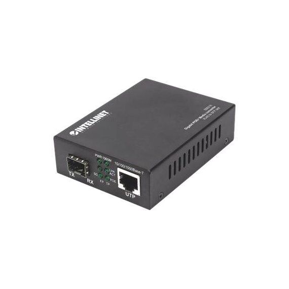 Intellinet Gigabit PoE+ Media Converter, 1 x 1000Base-T  | 508216