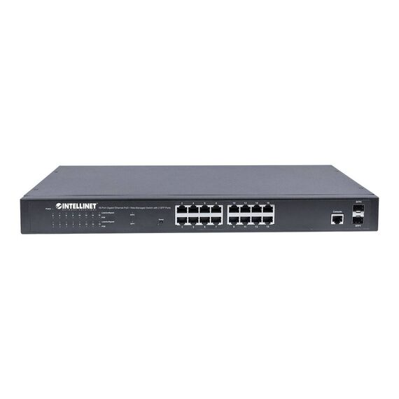Intellinet 16-Port Gigabit Ethernet PoE+ Web-Managed Swi | 561198