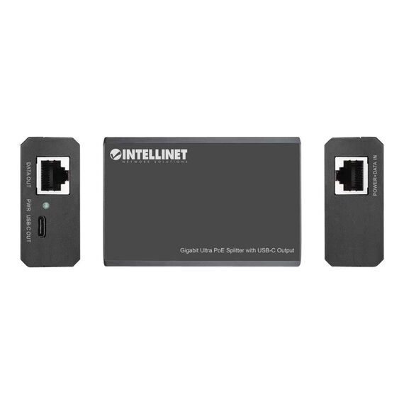 Intellinet PoE Splitter with USB-C Output, PoE++ / 4PPoE | 561693