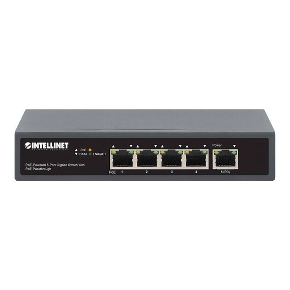 Intellinet - Switch - 4 x 10/100/1000 (PoE+) + 1 x 10/10 | 561808