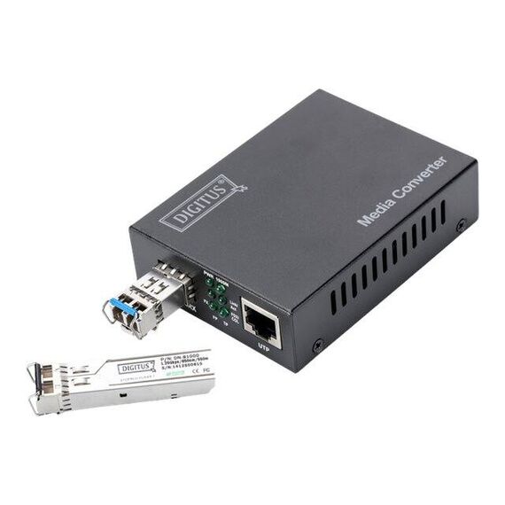 DIGITUS DN-82211 - Fibre media converter - 10 GigE, 5 GigE, 2.5 G