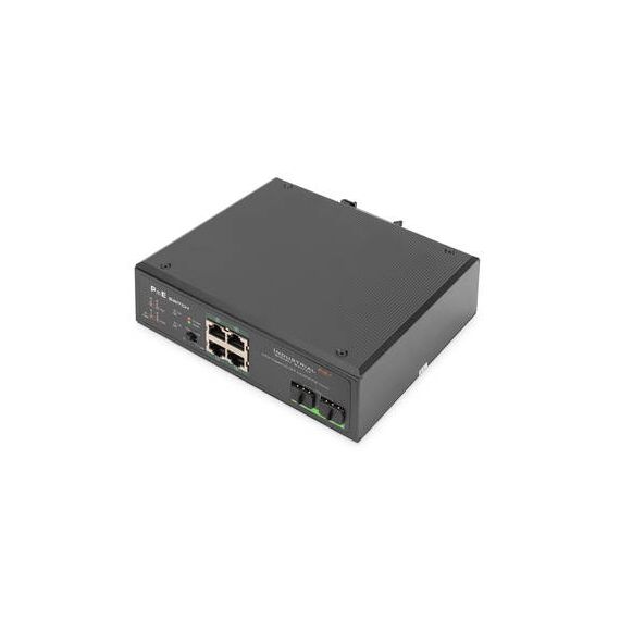 DIGITUS DN-651109 - Switch - unmanaged - 4 x 10/100/1000 (PoE+) +