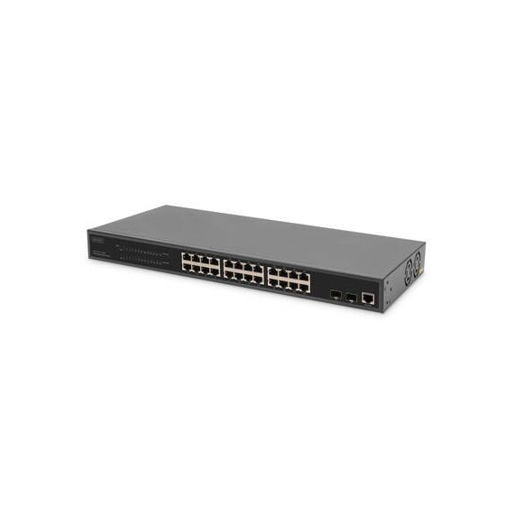 Digitus 24-Port Gigabit PoE Networkswitch,19 Zoll, L2  | DN-95359