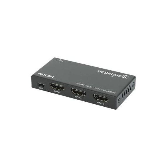 Manhattan HDMI Switch 2-Port, 8K@60Hz, Connects x2 HDMI  | 207942