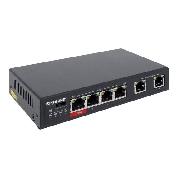 Intellinet - Switch - 3 x 10/100 (PoE+) + 1 x 10/100 (Hi | 561686