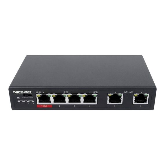 Intellinet - Switch - 3 x 10/100 (PoE+) + 1 x 10/100 (Hi | 561686