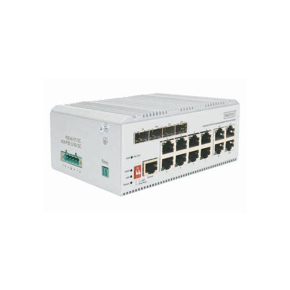 Digitus Industrial 8+4 L2 managed Gigabit Ethernet Sw | DN-651145