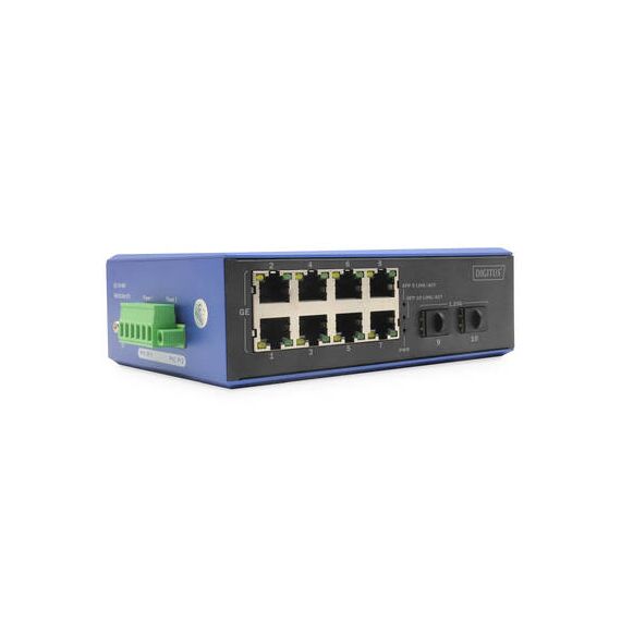 Digitus Industrial 8 + 2 -Port Gigabit Ethernet PoE S | DN-651151