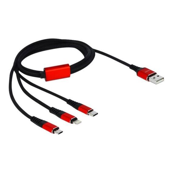 Delock 3 in 1 - Charge-only cable - USB male to Micro-USB | 85892