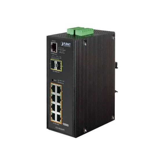 PLANET IGS-10020HPT - Switch - L2+ - Managed - 8 x 10/100/1000 (P