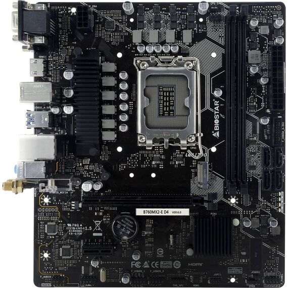 Biostar B760MX2E Pro D4 B760 S1700 mATX B760MX2E Pro D4
