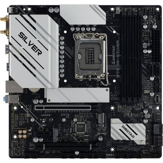 Biostar MB B760MSilver B760 S1700 mATX B760MSILVER