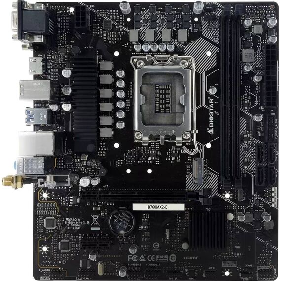 Biostar MB B760MX2E B760 S1700 mATX Intel B760MX2E