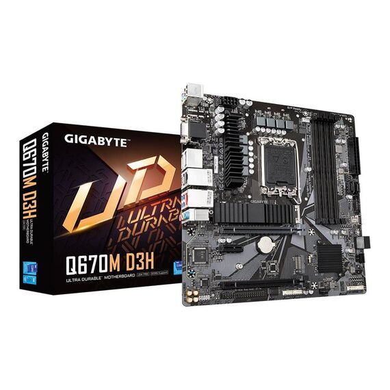 Gigabyte Q670M D3H Motherboard micro ATX LGA1700 Q670M D3H