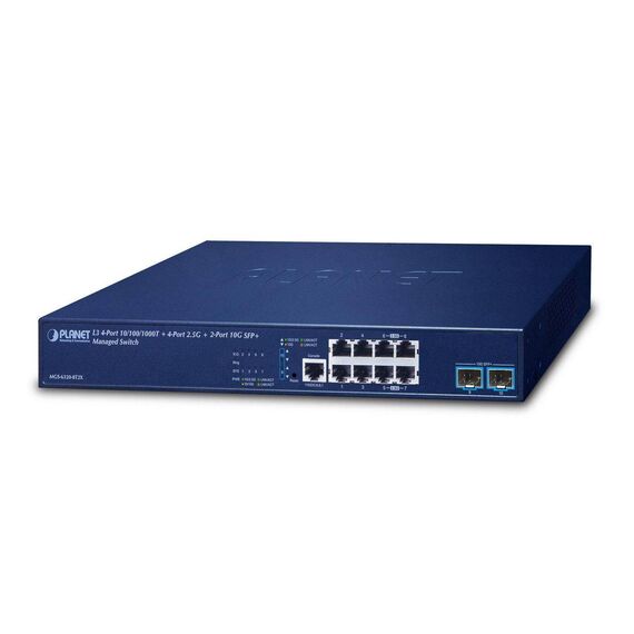 Planet L3 4Port GE MGS63208T2X Switch 0.1 Gbps MGS63208T2X