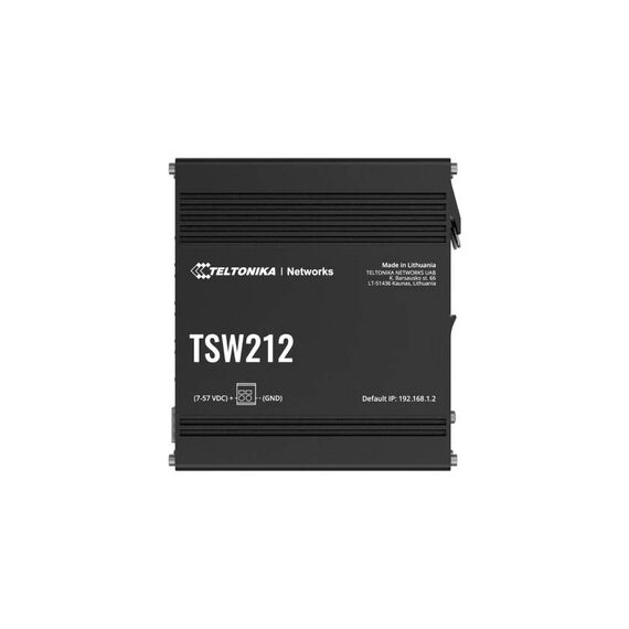 Teltonika · Switch· TSW212· 8 Port Gigabit Industrial managed Switc