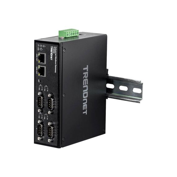 TRENDnet TI-M42 - Gateway - industrial - 4 ports - 100Mb LAN, RS-