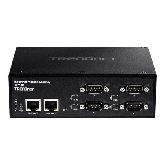 TRENDnet TI-M42 - Gateway - industrial - 4 ports - 100Mb LAN, RS-