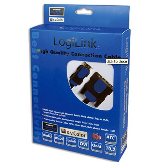 LogiLink Adapter cable HDMI male to DVID male 5 CHB3105