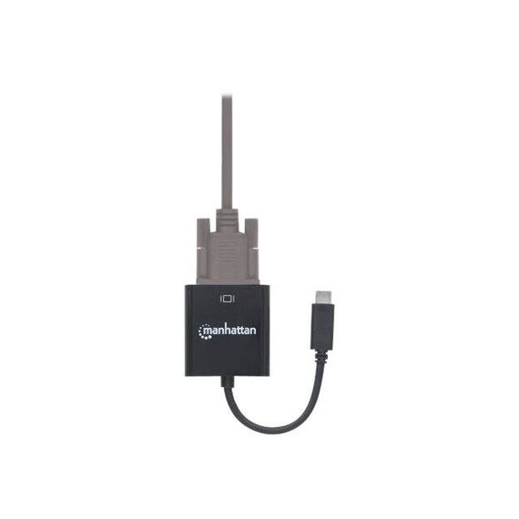 Manhattan USB-C to VGA Converter Cable, 1080p@60Hz, Blac | 151771